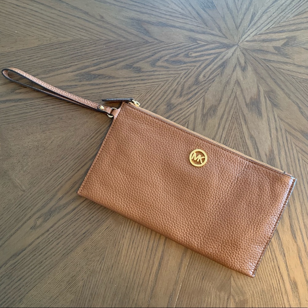 Michael Kors Leather Wristlet